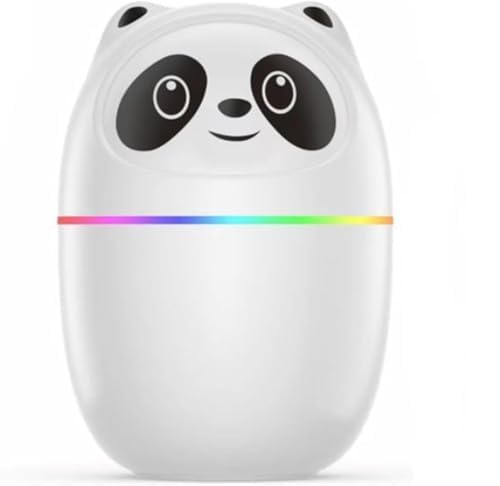SIMESTICH Cool Mist Panda Aroma Humidifier with 7 Color LED Lights – USB Essential Oil Diffuser for Car, Bedroom & Office Compact Air Moisturizer & Night Light-image-28