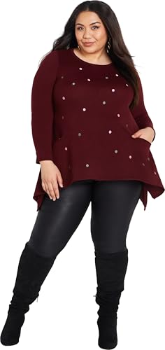 EVANS Women's Plus Size Jumper-Johana