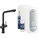Produktbild Grohe Blue Home Kit + Armatur L-Auslauf schwenkbar mit Filter und Sprudel Funktion still, mild, prickelnd - Wasserhahn mit Sprudelwasser und Filterwasser druckfest, chrom