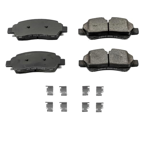 Image of PowerStop Rear Brake Pads for Ford Transit-150 2015-19 |Transit-250 2015-19 |Transit-350 2015-19 |Transit-350 HD 2015-19 - Z17 Ceramic Brake Pads with Installation Hardware, 17-1775
