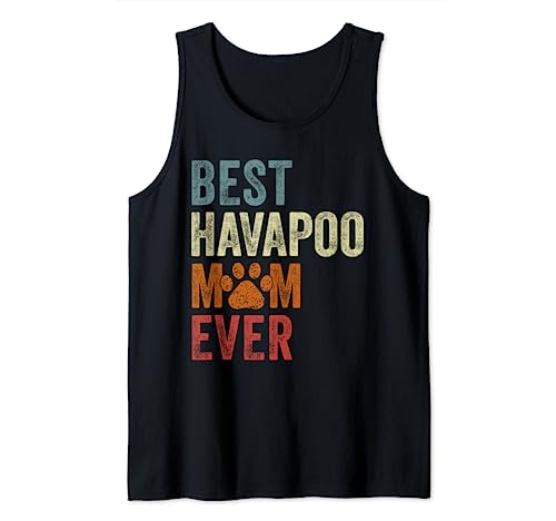 Retro Best Havapoo Mom Ever Havapoo Mama Mother's Day Tank Top