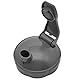 Flip Top To-Go Deckel Ersatz Teile Kompatibel mit Nutribullet 600/900W Becher (Grau, 2er-Pack)