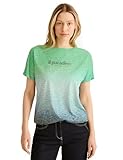 Leichter Materialmix Cecil Damen T-Shirt mit Farbverlauf