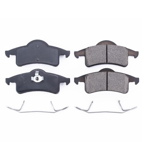 Image of PowerStop Rear Brake Pads for Jeep Grand Cherokee 1999-04 - Z17 Ceramic Brake Pads with Installation Hardware, 17-791