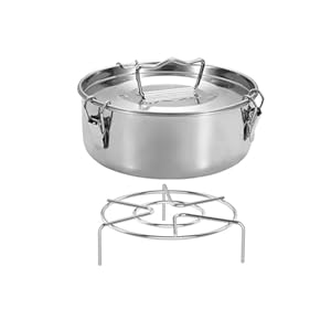 Skingwa Flaneli Stalowa Taca z Pokrywką