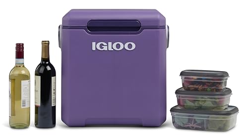 Image of Igloo Tag Along Too Coolers | Insulated Hard Shell Picnic Style Cooler | Rolling Ice Chest
