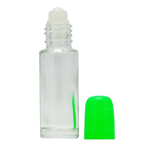 MT Bottles & Jars 50 Pc Wholesale Nachfüllbare Aromaduftstoffflaschen mit Grüner Mütze Leer Klarglas Roll-On Attar Flaschen Für Ätherisches Öl 5ml MT Bottles & Jars 50 Pc Wholesale Nachfüllbare Aromaduftstoffflaschen mit Grüner Mütze Leer Klarglas Roll-On Attar Flaschen Für Ätherisches Öl 5ml