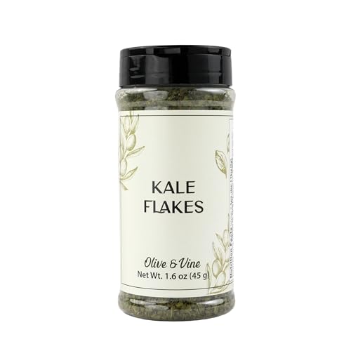 Olive & Vine Kale Flakes, Earthy Flavor, For Smoothies &