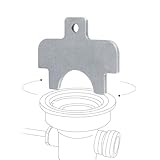 Phivan Commercial Sink Drain Removal Tool - 3-Tier Kitchen Sink Wrench for Twist & Lever Waste Drain Installation & Removal, Stainless Steel Drain Extractor Tool for Commercial Kitchens