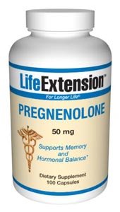 Life Extension Pregnenolone 50 Mg, 100 capsules
