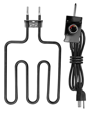 1400 Watt Electric Heating Element Fits for Masterbuilt Smokers and Turkey Fryers with Adjustable Thermostat Controller, Replaces 9907150014