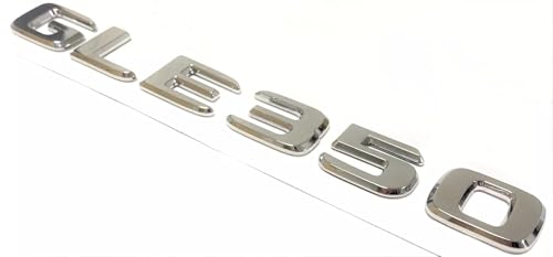Image of 1PC 2016-2022 GLE350 GLE 350 Car Rear Trunk Emblem Badge Nameplate Decal (Silver)