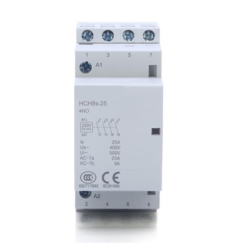 Contacteur domotique HCH8s-25 résout les surcharges de tableau électrique 25A 4NO AC230V