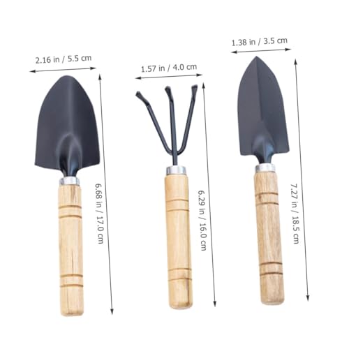 Toyvian 9piezas Kit para Jardinería con Pala De Jardinería Herramienta Manual para Suculentas y Huerto para Trasplantar Deshierbar y Mantener Plantas De Interior - imagen 2