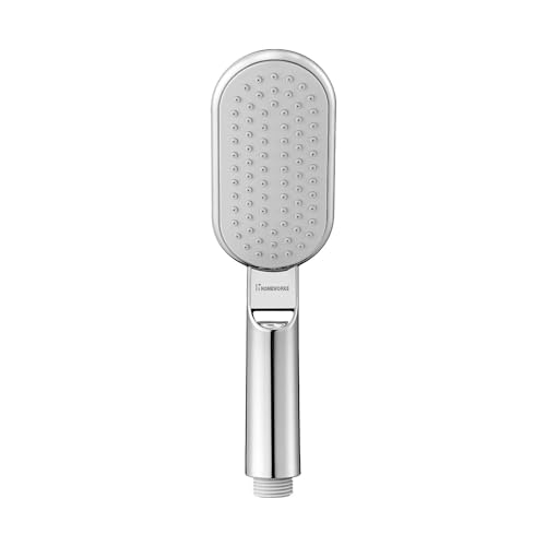 Image of HomeWorks Gulmarg ABS Plastic Multi-Function Rain And Mist Spray Hand Shower Head For Bathroom - Chrome Finish (Pack of 2)