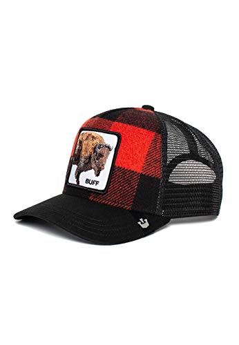 Goorin Bros. Trucker Cap Buffalo Buff Rot Schwarz Red, Size:ONE Size