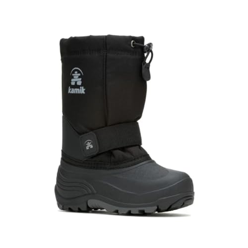 Bottes de neige enfant Kamik Rocket après-ski imperméable noir taille 13 US