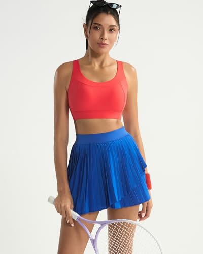 Image of RUNNING GIRL High Impact Sports Bras for Women,Racerback Running Bra Workout Crop Tank Tops Longline Sports Bra Push up