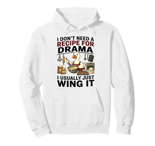 Recipe For Goose Baking Joyful Kitchen Pullover Hoodie