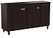 Wholesale Interiors Baxton Studio Winda Modern and Contemporary 3-Door Dark Brown Wooden Entryway Shoes Storage Cabinet
