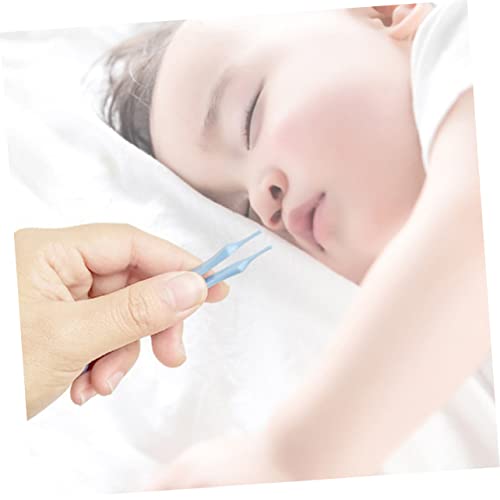 Healeved 10Pcs Booger Clip Tweasers Cleaning Gadgets Baby Cleaner Tweezers Baby Booger Cleaner Navel Clean Tool Baby Nose Cleaner Baby Booger Clip Nose Tweezers Comb Cartoon Abs #TOP7