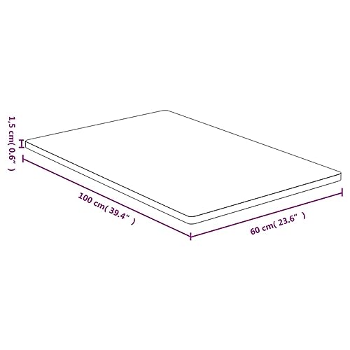 Image of Bamboo Desk Table Top, Universal Solid One-Piece Table Top Suitable for Coffee Tables, Side Tables, Bar Tables, Telephone Tables, Console Tables, 23.6 inchx39.4 inchx0.6 inch,-369