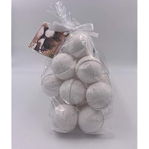 SpaPure COCONUT VANILLA Bath Bombs - 14 Bath Fizzies with Shea Butter Cover