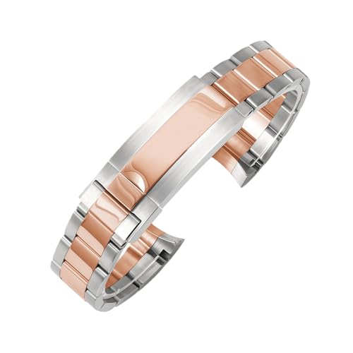 Bracelet montre 20mm acier boucle extension plongeur extrémités incurvées
