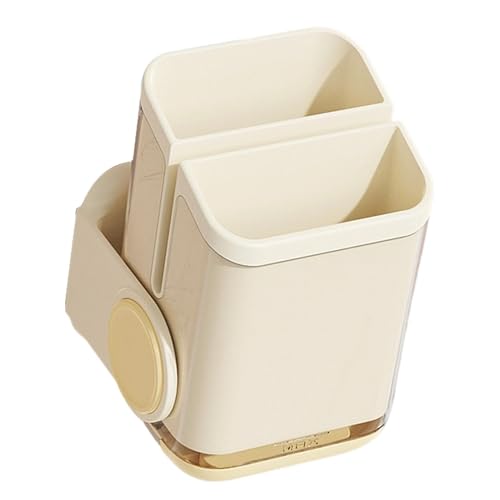 Soporte para utensilios de pared, escurridor de compartimentos divididos que ahorran espacio, sin taladro, organizador de cubiertos de pared para dormitorio, cocina, apartamento, dormitorio, sala de