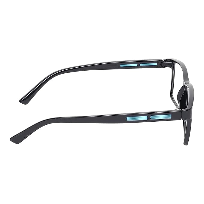 Image of CRIBA Stylish Square Black Frame Clear Reading Glass With Power +0.75,+1.00,+1.25,+1.50,+1.75,+2.00,+2.25,+2.50,+2.75,+3.00, +3.25 B