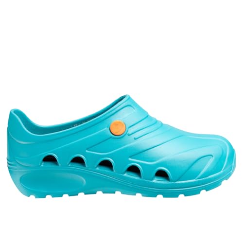 Oxypas Safety Jogger Arbeitsschuhe Damen - Antistatische und rutschfeste Sicherheitsschuhe Herren, Leichter Clog für Medizin, Pflege und Gastro, Antibakteriell, Grün, EU 39/40