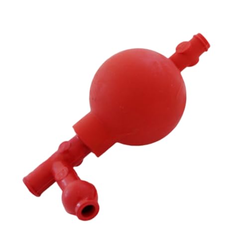 Relleno de pipeta de goma de 65 ml, relleno de tubos portátil de tres valores, impermeable, bola de llenado de bombillas de succión profesional