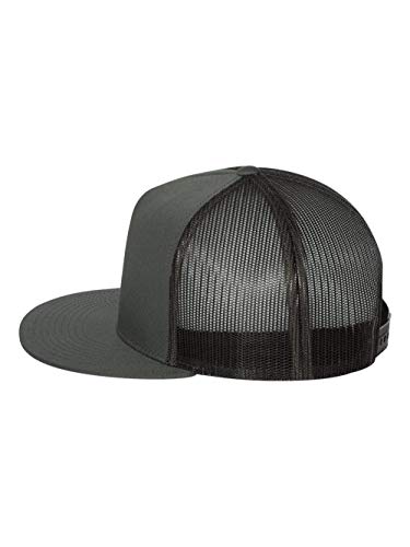 Yupoong Five-Panel Classic Trucker Cap - One Size - Charcoal