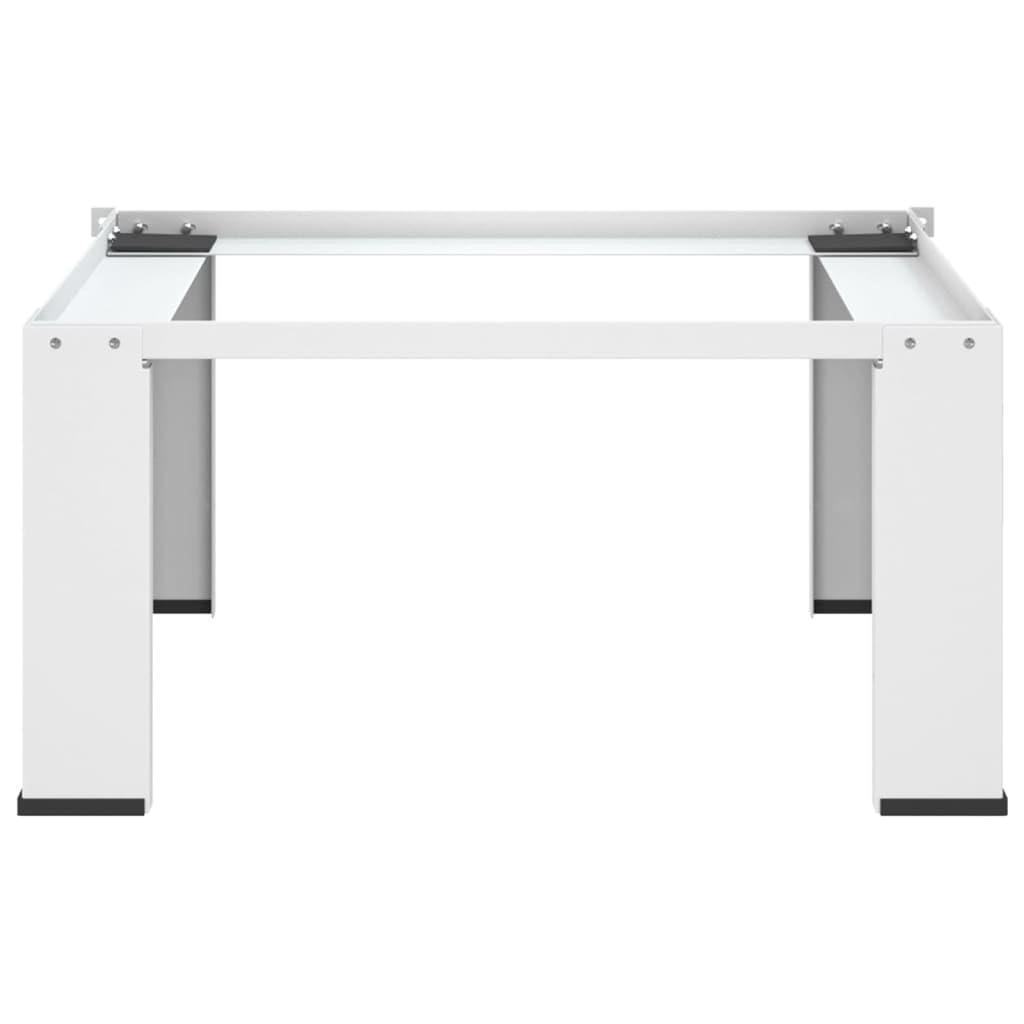 Supporto per lavatrice e asciugatrice, salvaspazio, 63 x 54 x 31 cm, scaffale portaoggetti sotto la base, perfetto per lavanderia, design robusto