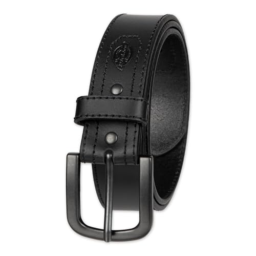 Dickies Men's Industrial Strength Leather Belt – Workwear, Durable, Reinforced, Heavyweight