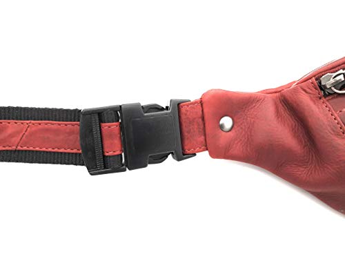 Jockey Club grote echt leren heuptas heuptas heuptas riemtas vintage zuignap rundleer - Image 5