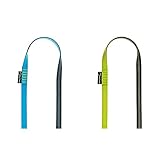 EDELRID Unisex – Erwachsene Schlinge Tubular Sling 16mm VPE1, Slate-Icemint (602), 120 cm & Unisex – Erwachsene Schlinge Tubular Sling 16 mm 16mm, Slate-Night, 90 cm