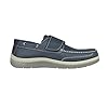 CHARLES SOUTHWELL Men's Wide Fit Faux Leather Touch & Close Slip On Or Lace Up Casual Lightweight Comfort Boat Deck Shoes (Navy Strap, UK Footwear Size System, Adult, Men, Numeric, Medium, 8) #2