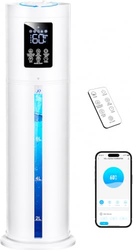 2.1Gal/8L Smart Humidifier Large Room, Top Fill Humidifiers for Bedroom with Diffuser, 7 Color Lights,16H Timer, Auto Mode, APP Remote Control, 4 Levels Cool Mist Air Humidifier for Plants Home - image 1
