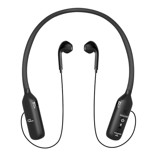 WallarGe Rechargeable Neckband Hearing Amplifier for Conversation or TV Watching, Digital Hearing Amplifier for Seniors Adults with Volume Control, Bluetooth Earphones for Seniors