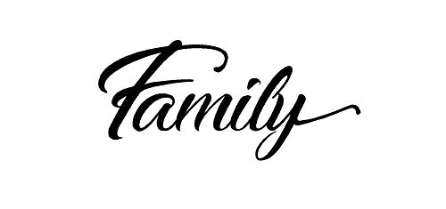 BERRYZILLA Family Decal 12" x 6" Living Room Dining Room Kitchen Door Vinyl