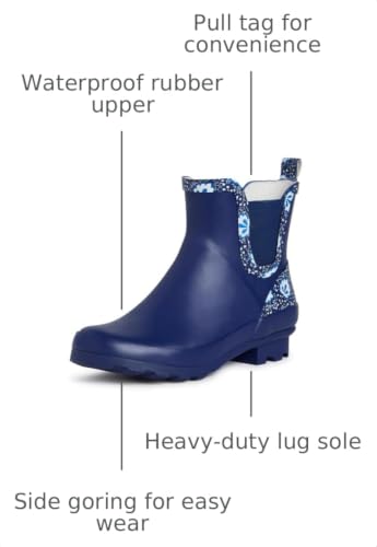 Image of Laura Ashley Women's Waterproof Mid Cut Rain Boots