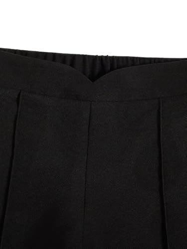 Women's Plus Size Pants Wide Leg High Elastic Waist Loose Fit Elegant Dress Pants3