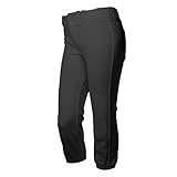 RIP-IT Girls Softball Pants Pro - Sizes S-XL - Softball Pants for Girls - Black - Size Girls Medium
