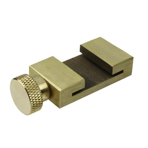 kobeIeen Ruler StopsFences, Brass Scribers Steel Ruler Positioning Limit Block Angles Line Scribers Locators for Woodworking