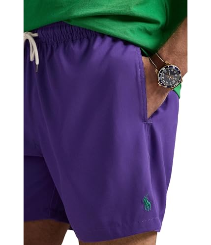 POLO RALPH LAUREN, Mens, 5.75" Traveler Classic Swim Trunk, Chalet Purple, Medium3