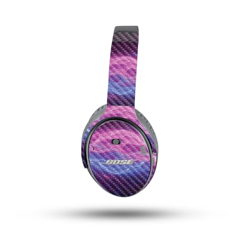 Image of MightySkins Carbon Fiber Skin Compatible with Bose QuietComfort 35 II Headphones - Raw Energy | Protective, Durable Textured Carbon Fiber Finish | Easy to Apply