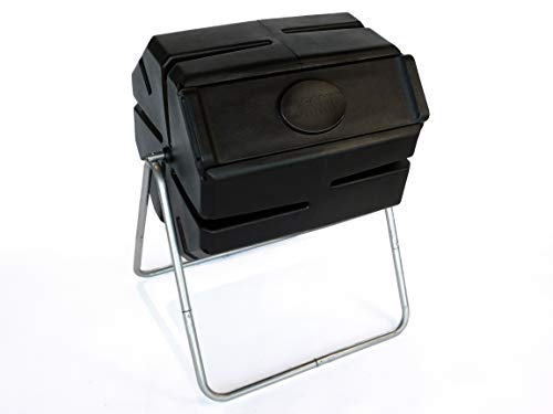 Fcmp Outdoor Roto Tumbling Composter, Twin, Black #TOP5