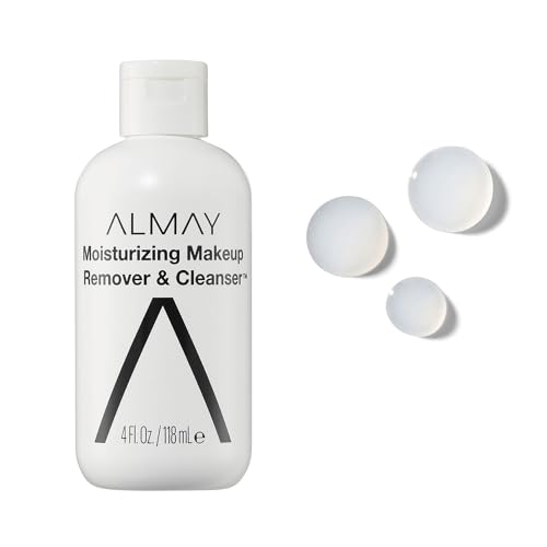 Almay Moisturizing Makeup Remover, Dermatologist Tested and Fragrance-Free, Hypoallergenic Cleanser, Removes Regular and Longwear Formulas, 4 Fl Oz (1 Pack)