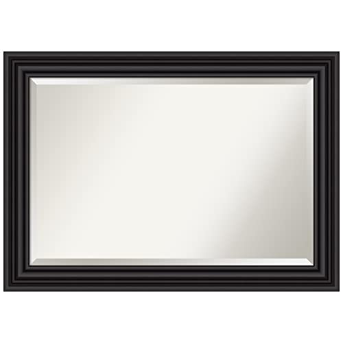 Amanti Art Colonial Black Framed Wall Mirror (30 x 42 in.), (A42895479824)